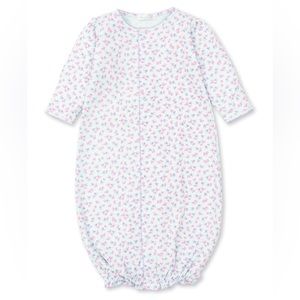 Kissy Kissy Mint Floral Print Convertible Baby Gown